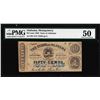 Image 1 : 1863 Fifty Cents State of Alabama Montgomery Obsolete Note PMG About Uncirculated 50