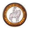 Image 1 : .999 Silver Binions Horseshoe Las Vegas, NV $10 Casino Limited Edition Gaming Token