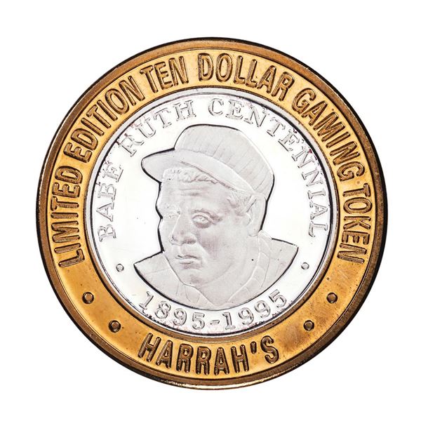 .999 Silver Harrah's Casino Reno Nevada $10 Casino Limited Edition Gaming Token