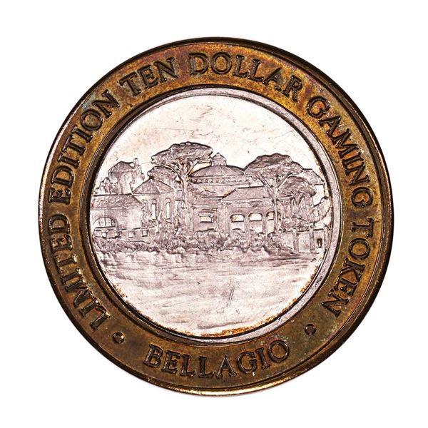 .999 Fine Silver Bellagio Las Vegas, NV $10 Limited Edition Gaming Token