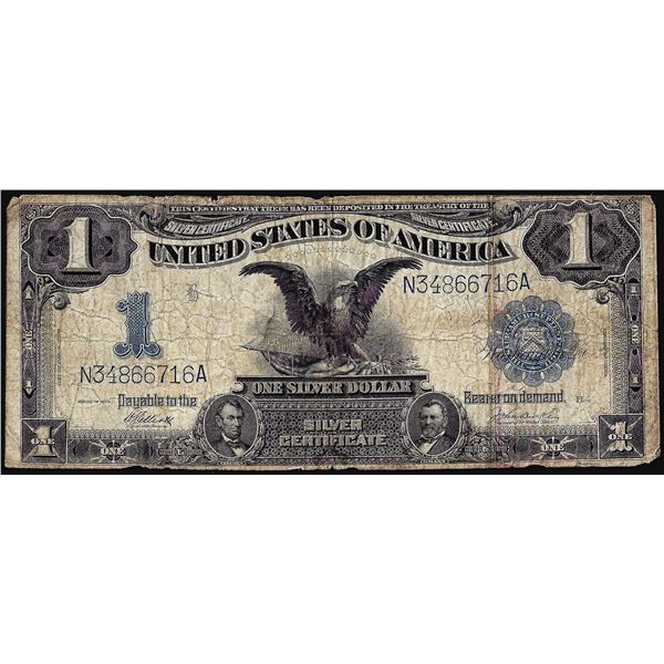 1899 $1 Black Eagle Silver Certificate Note