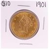 Image 1 : 1901 $10 Liberty Head Eagle Gold Coin