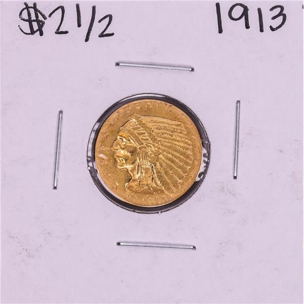 1913 $2 1/2 Indian Head Quarter Eagle Gold Coin