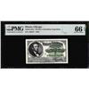Image 1 : 1893 World's Columbian Exposition Ticket Lincoln PMG Gem Uncirculated 66EPQ