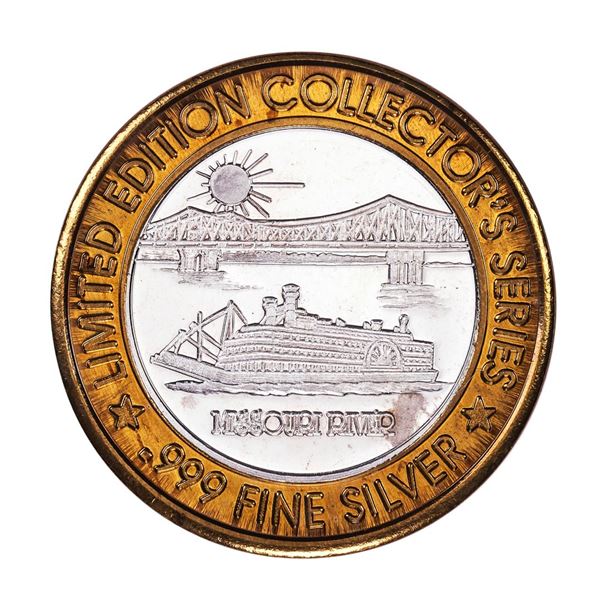 .999 Silver Station Casino St. Charles, Missouri $10 Limited Edition Gaming Token