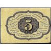 Image 2 : 1862 First Issue Five Cents Fractional Currency Note