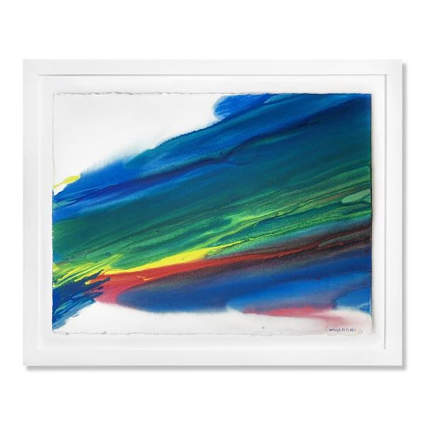 Wyland "Contemporary Abstract 3" Original Watercolor On Paper
