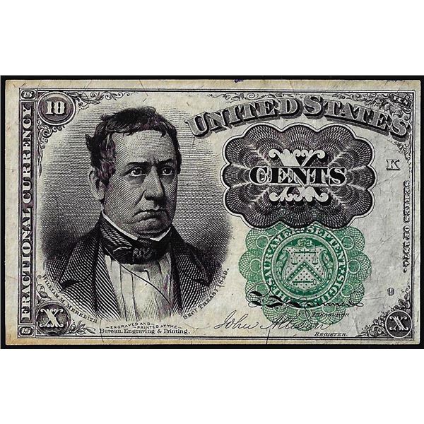 1874 Fifth Issue Ten Cents Fractional Currency Note