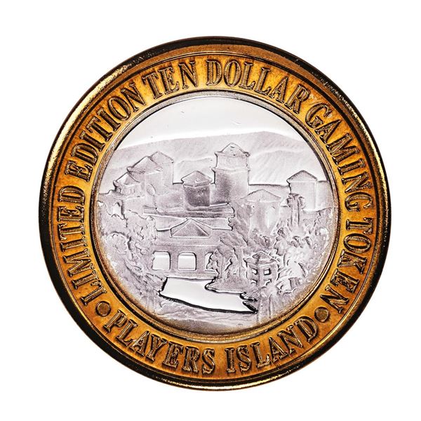 .999 Fine Silver Players Island Casino $10 Casino Limited Edition Gaming Token