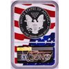 Image 2 : 2019-W $1 Proof American Silver Eagle Coin NGC PF70 Ultra Cameo Congratulations Flag