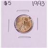 Image 1 : 1993 $5 American Gold Eagle Coin