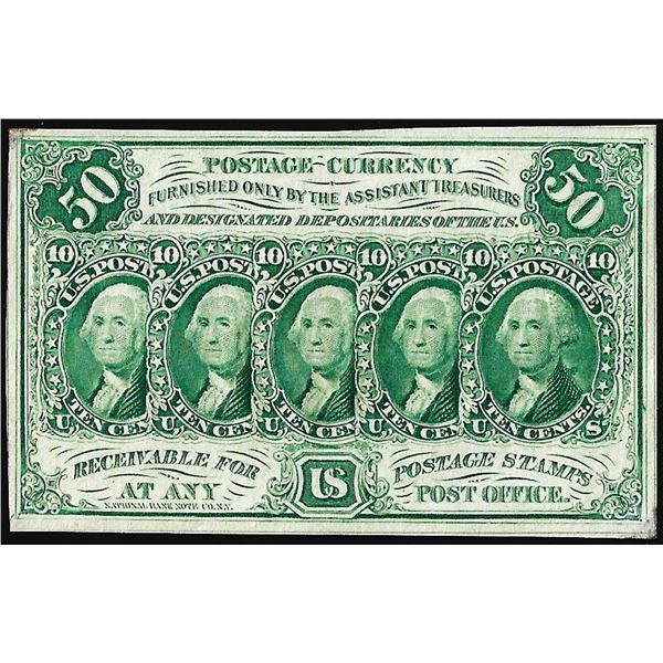 July 17, 1862 First Issue Fifty Cents Fractional Currency Note
