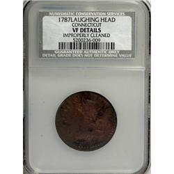 1787 COPPER Connecticut Copper, Laughing Head VF20 CSN