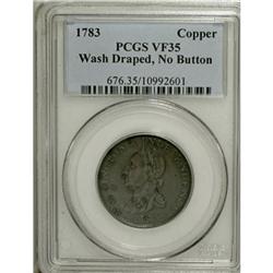 1783 1C Washington & Independence Cent, Draped Bust, No