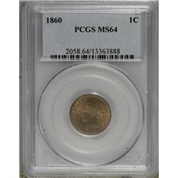 1860 1C MS64 PCGS