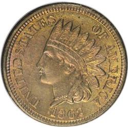 1862 1C MS63 PCGS