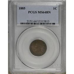 1885 1C Brown MS64 PCGS