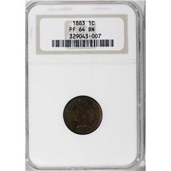 1883 1C Brown PR64 NGC