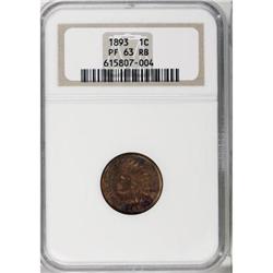 1893 1C Red and Brown PR63 NGC
