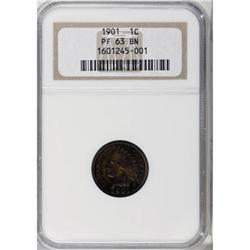 1901 1C Brown PR63 NGC