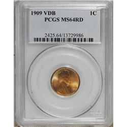 1909 VDB 1C Red MS64 PCGS