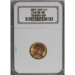 1909 VDB 1C Red MS65 NGC
