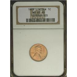 1909 1C Red MS65 NGC