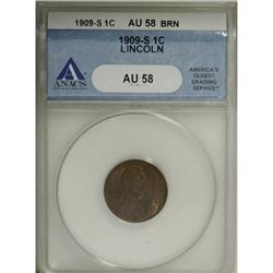 1909-S 1C AU58 ANACS