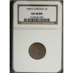 1909-S 1C AU58 NGC