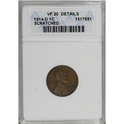 1914-D 1C VF20 ANACS