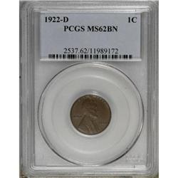 1922-D 1C Brown MS62 PCGS