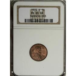 1922-D 1C Red and Brown MS65 NGC
