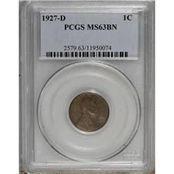 1927-D 1C Brown MS63 PCGS