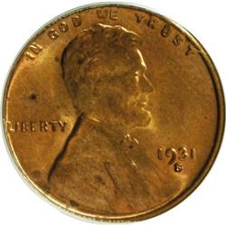 1931-S 1C Red MS64 PCGS