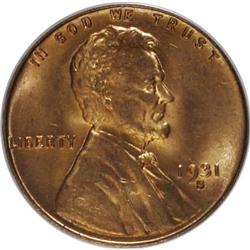 1931-S 1C Red MS65 PCGS