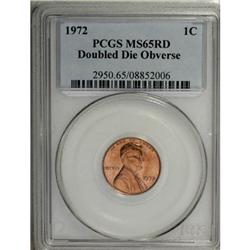 1972 1C Doubled Die Obverse Red MS65 PCGS