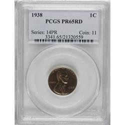 1938 1C Red PR65 PCGS
