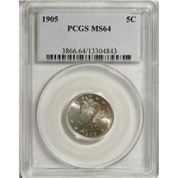 1905 5C MS64 PCGS