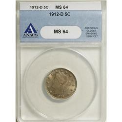 1912-D 5C MS64 ANACS