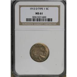 1913-D 5C Type One MS61 NGC