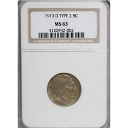 1913-D 5C Type Two MS63 NGC