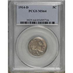 1914-D 5C MS64 PCGS