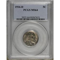 1916-D 5C MS64 PCGS