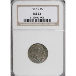 1917-D 5C MS63 NGC