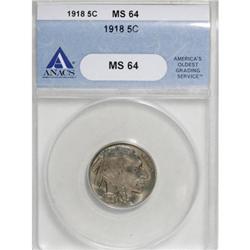 1918 5C MS64 ANACS