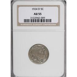 1924-D 5C AU55 NGC