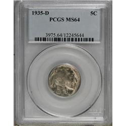 1935-D 5C MS64 PCGS