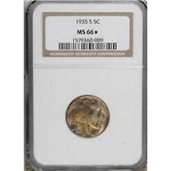1935-S 5C MS66 NGC