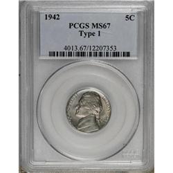 1942 5C Type One MS67 PCGS