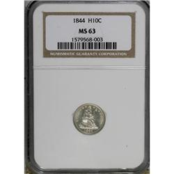 1844 H10C MS63 NGC